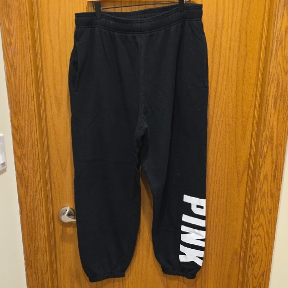 PINK Victoria's Secret Pants - PINK Victoria's Secret Black Sweatpants